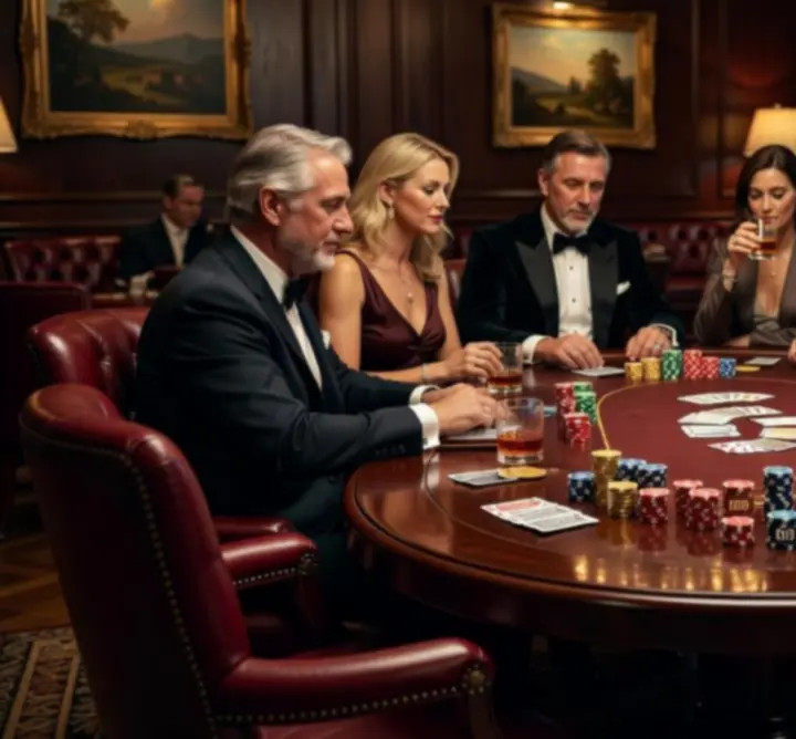 Tables de poker modernes dans le lounge du Bright Clean Team Lounge