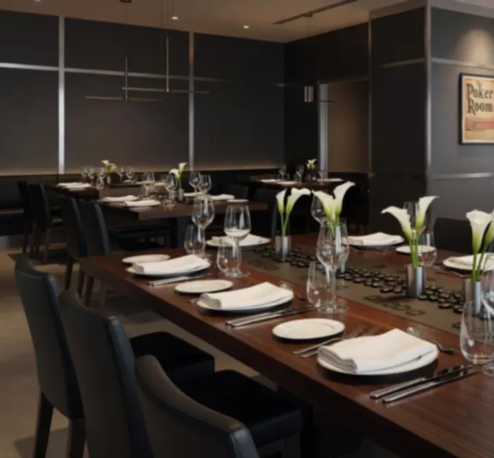 Table de réception élégante préparée pour un événement privé